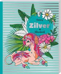 Glitter Kleurboek Fantasy Zilver