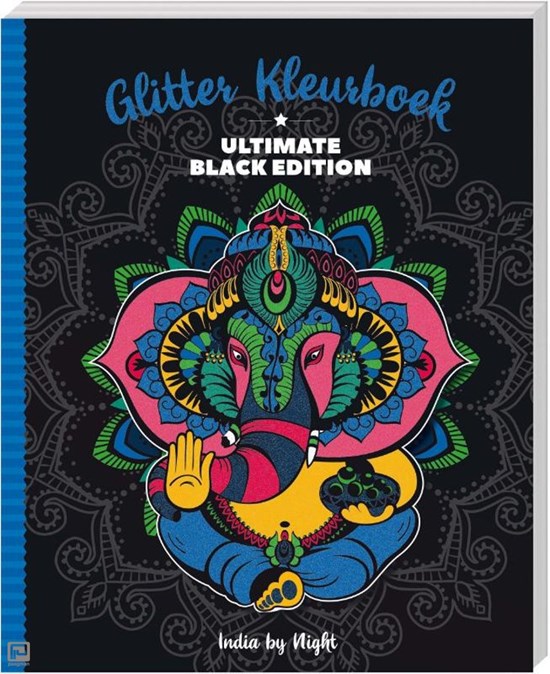 Glitter Kleurboek Ultimate Black Edition India by Night