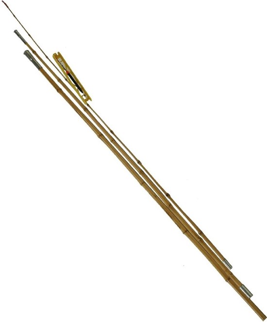 Game On Fishing Co Bamboe Hengel 3½ mtr + Tuigje  