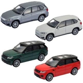 welly BMW X5 of Land Rover assorti kleuren