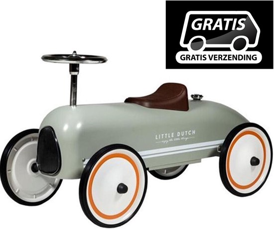 Little Dutch Retro Loopauto OLIVE Green 1+ 