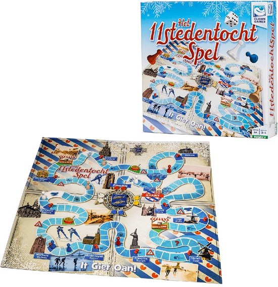 clown games het Elfstedentocht spel 2-4 spelers 6+ 