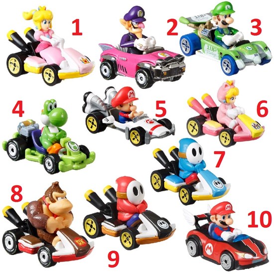 Hot Wheels Super Mario Kart voertuig assorti 3+ 