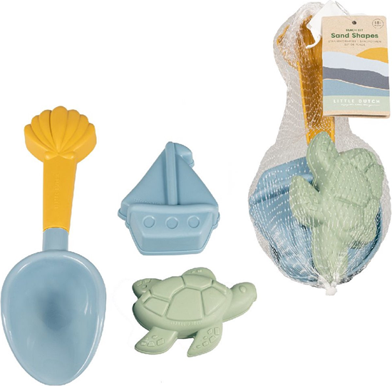 Little Dutch Zandvormpjes set met Schepje Blauw 18mnd+ 