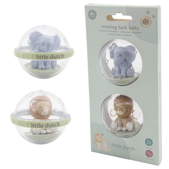 Little Dutch Safari Friends Roterende Ballen circa 6½cm 4mnd+ 