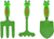 Garden Friends Metaal Tuingereedschap 3dlg Kikker 