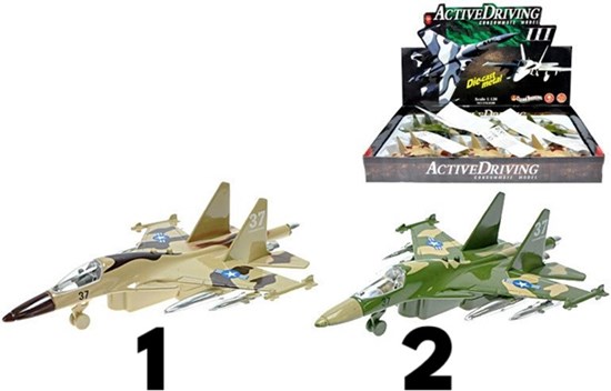 Mission Control Militairen Straaljager met Licht en Geluid assorti 