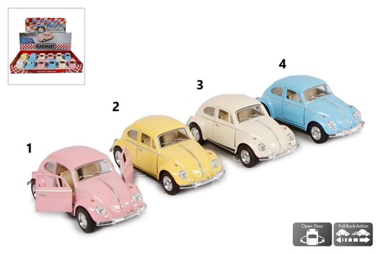 Kinsmart Volkswagen Classical Beetle 1967 assorti kleuren