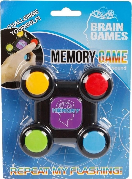 Brain Games Memory Trainer Game b/o Licht & Geluid 8½cm 