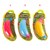 Banaan Super Squeezy Stretch Rainbow assorti kleuren 14cm 