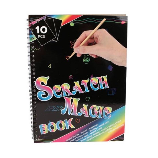 Magic Color Scratch Boek A4 Formaat 10 Vellen 
