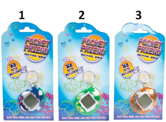 Spel Electronisch Huisdier Pocket Friend Tamagotchi assorti kleuren 