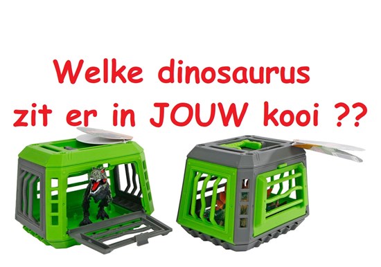 DinoWorld Dinosaurus in Transport Kist 