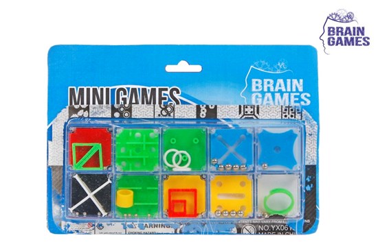 Brain Games Mini Puzzels 10 stuks in Doos 