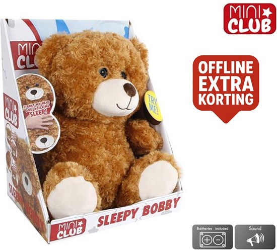 Mini Club interactieve Beer Sleepy Bobby pluche 34cm