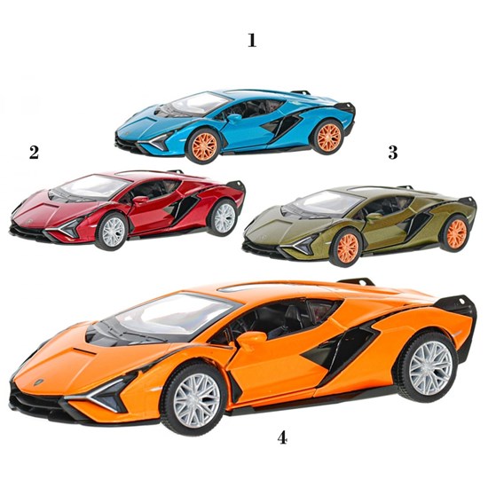 kinsmart Lamborghini Sian assorti kleuren 1/40 