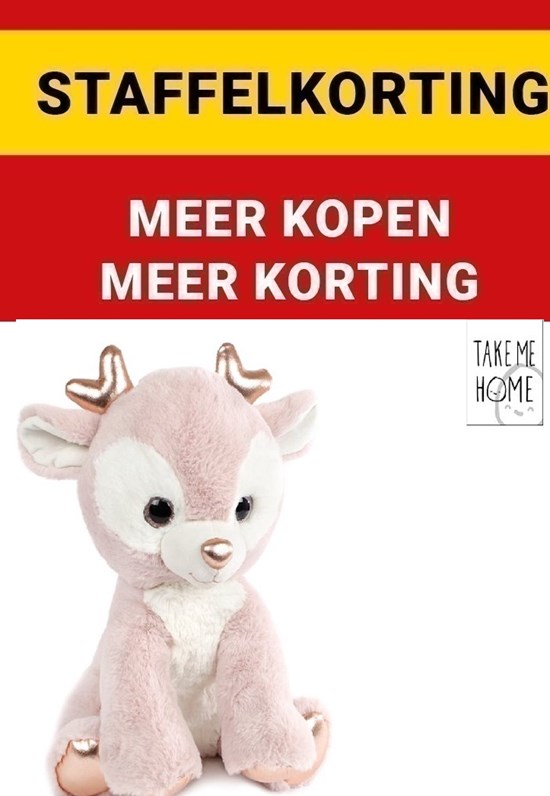 Take Me Home Baby Rendier L Roze circa 30cm 