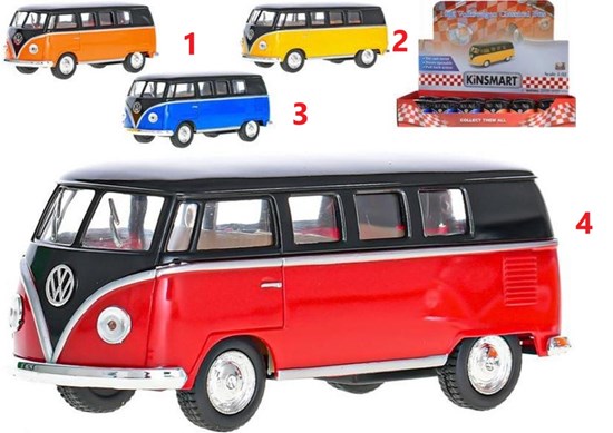 Kinsmart Volkswagen Classical Bus 1962 assorti kleuren 
