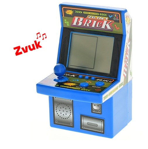 Brickgame Game Arcade Machine met 26in1 Spelletjes assorti kleuren 