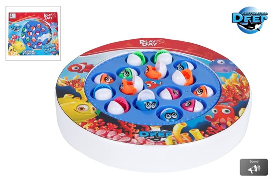 Destination Deep Play ToDay Visspel met 15 Vissen met Geluid 20cm  (2xAAA) 
