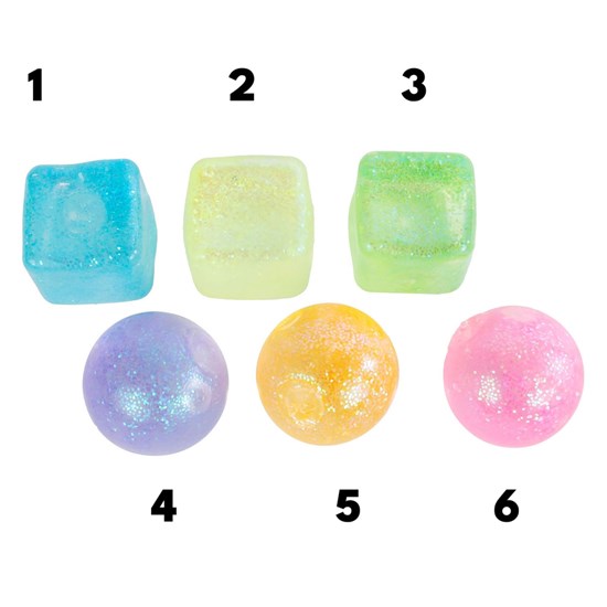 Sugar Mellow Knijpbal of Vierkant met Suikergel 6cm assorti 