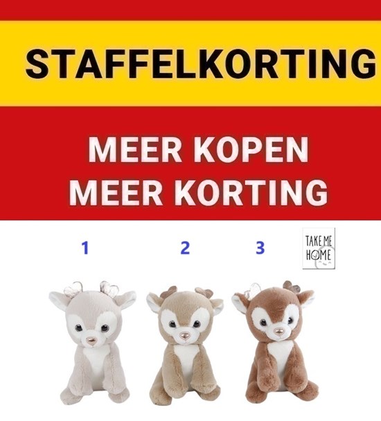 Take Me Home Baby Rendier circa 15cm ass.kleuren