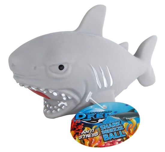 Destination Deep Knijpbal Haai met Waterparels 14cm