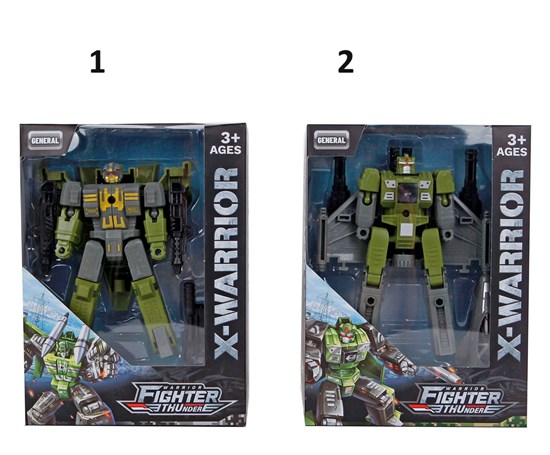 X-Warriors Transformable Robot  2 assorti 3+ 