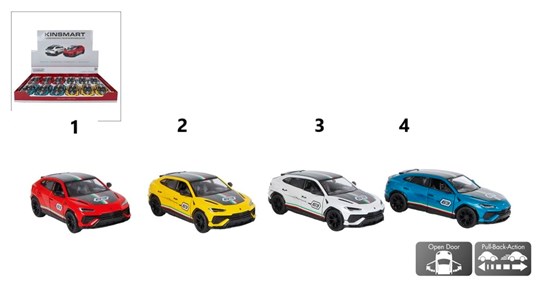 Kinsmart Lamborghini Urus Performante Livery assorti kleuren 