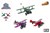 Roadblasters Stunvliegtuig met Frictie circa 11cm assorti 