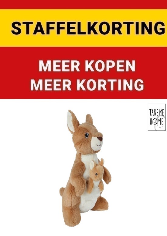 Take me Home Kangaroe met Baby circa 32cm 