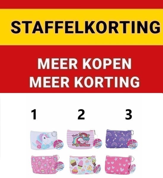 Glamour Portemonneetasje met Rits assorti 
