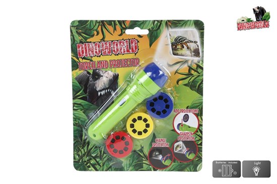DinoWorld Projector met 24 Afbeeldingen 11½cm incl. Batterijen 