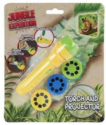 Jungle Expedition Projector met 24 Afbeeldingen en Zaklamp circa 11½cm 