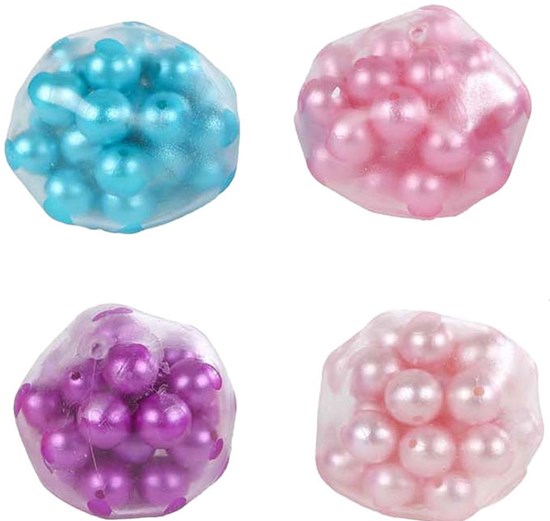 Glamour Antistress Knisper Kralenbal 5cm ø ass.Kleuren 