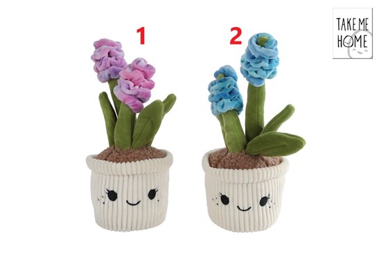Take Me Home Plant Pluche Hyacinth 2 assorti circa 29cm 