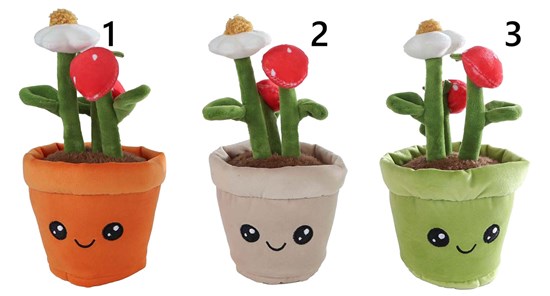 Take Me Home Plant Pluche Aardbeienplant 3assorti circa 23cm  