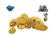 Destination Deep 'GOUDEN"Munten circa 40 stuks in Netje 