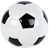 Spaarpot Voetbal Wit/Zwart Aardewerk 12x12x10cm 