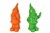 Spaarpot Kabouter Oranje of Groen cica 20cm 