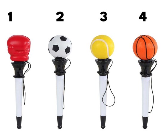 Pen Sportbal of Boxbal assorti circa 18cm 