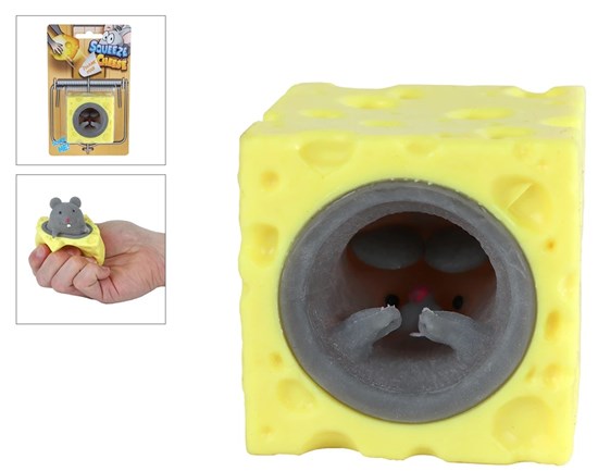 Squeeze Muis uit het Kaasje assorti circa 5cm  op Kaart 
