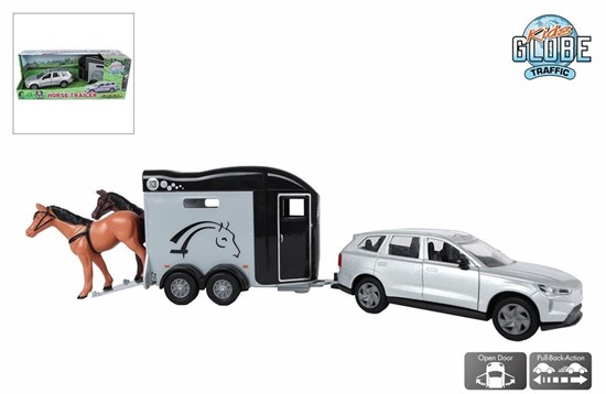 Kids Globe Volvo EX90 met Paardentrailer 29cm 3+ 