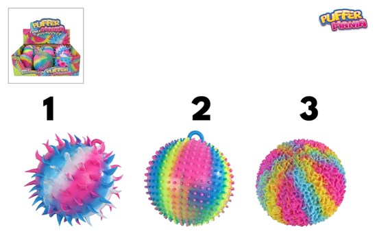 Pufferbal Funky Mania Rainbow Colors ass. Circa 18cm 