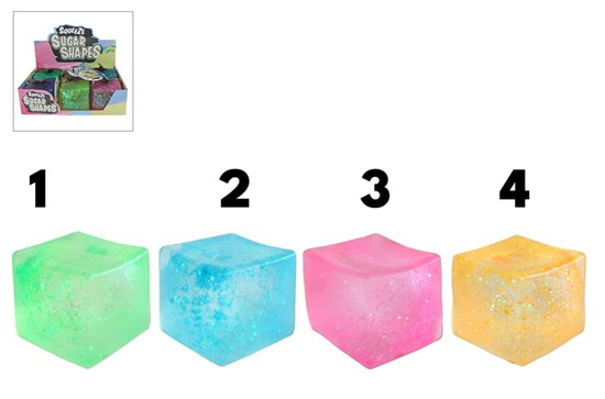 Squeeze Mega Super Kubus ass.Kleuren 7x7x7cm 3+ 