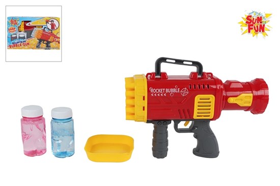 Sun Fun Super Bellenblaas Pistool b/o met 2 Potjes Bellenblaas circa 21cm 