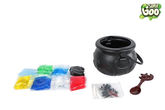 Super Goo Magische Ketel met 8 Soorten Slijm en Insecten 