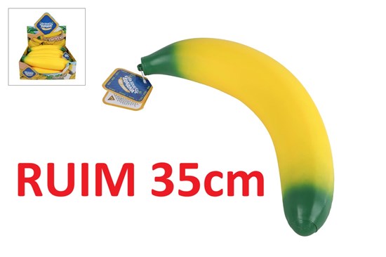 Jumbo Squeeze EXTRA GROTE Banaan Anti Stress circa 7x7x37cm