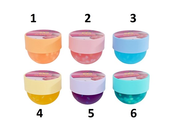 Glamour Cristal Slijm in Cosmeticapotje 160ml Assorti 