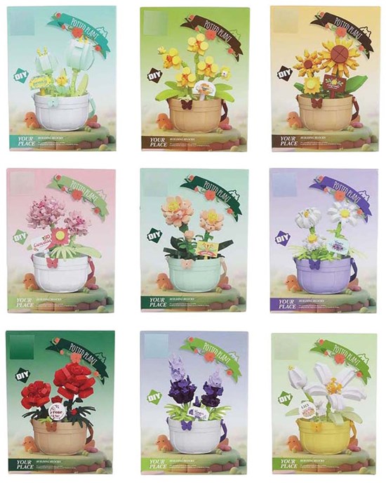 Bouwstenen Plant in Pot 173-220dlg Assorti 